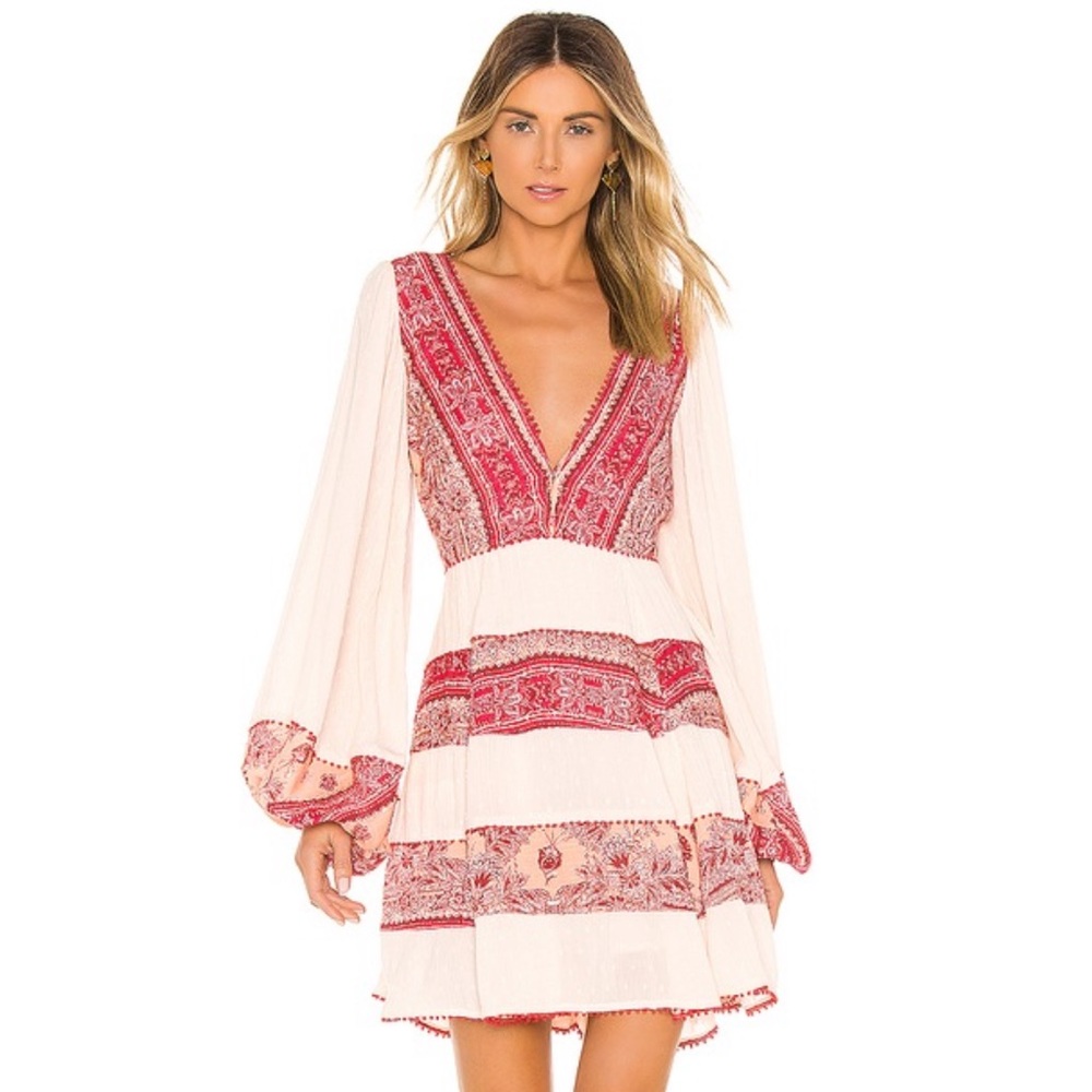 Free People My Love Long Sleeve Mini Dress